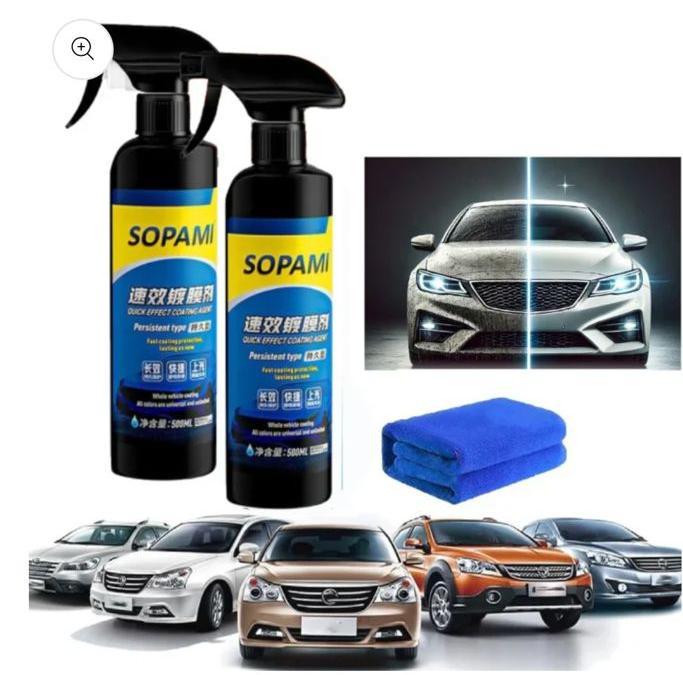 Quick Effect Car Coating Spray 100 Ml Each (Pack Of 2)