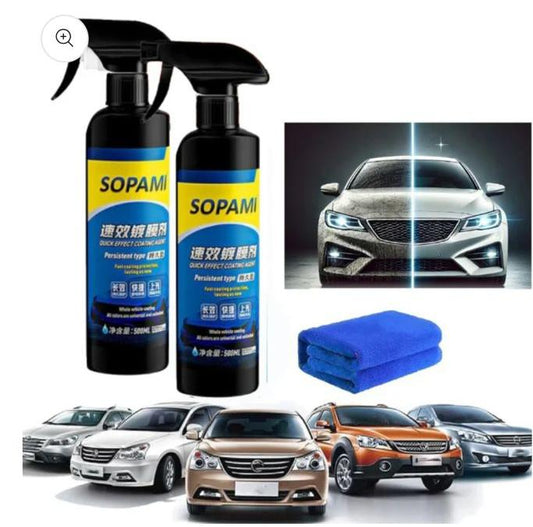 Quick Effect Car Coating Spray 100 Ml Each (Pack Of 2)