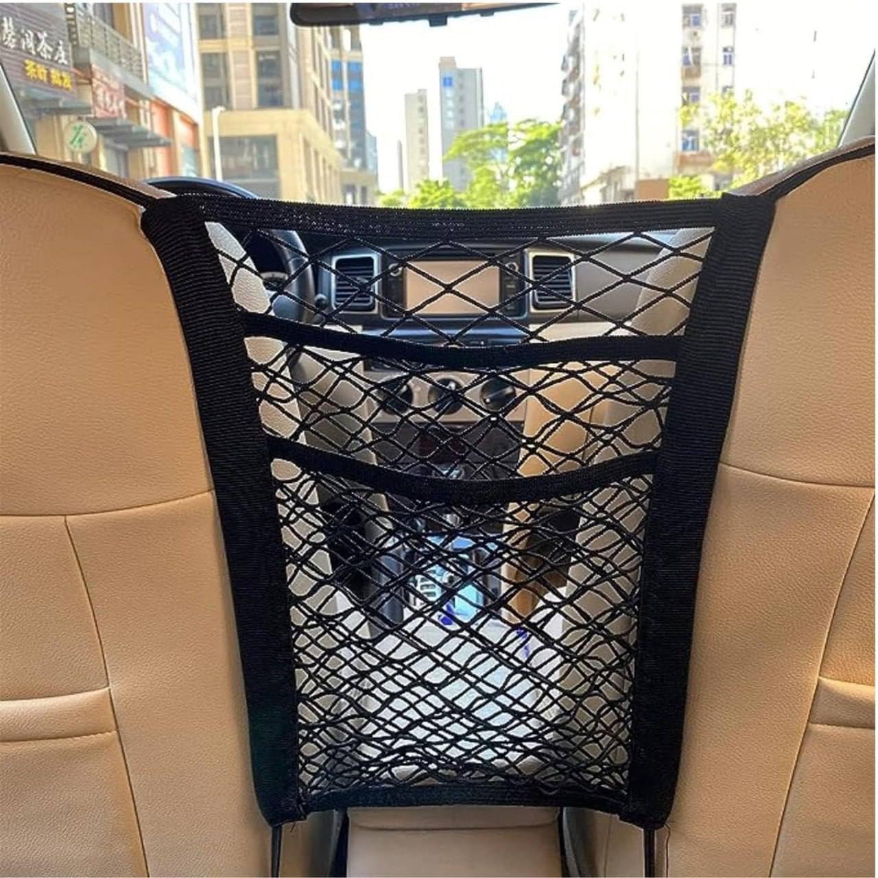 Premium 3-Layer Car Mesh Organizer