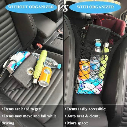 Premium 3-Layer Car Mesh Organizer