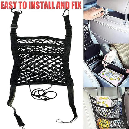 Premium 3-Layer Car Mesh Organizer