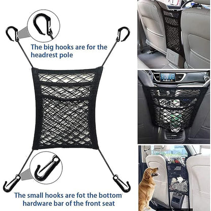 Premium 3-Layer Car Mesh Organizer
