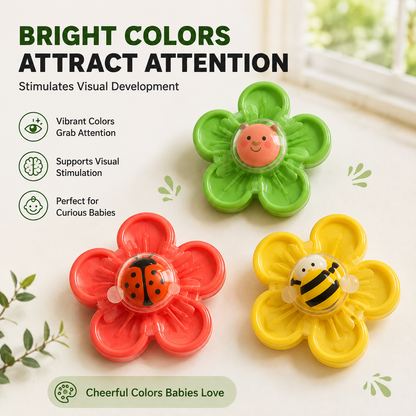 Baby Suction Spinner Toy Set – Sensory Fidget Toys for Toddlers