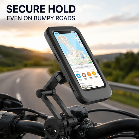 📱 360° Adjustable Waterproof Bike & Motorcycle Phone Holder