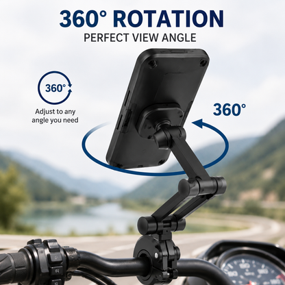 📱 360° Adjustable Waterproof Bike & Motorcycle Phone Holder