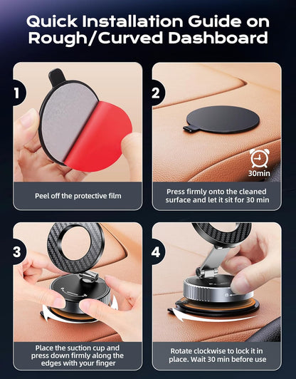 Vacuum Magnetic Car Mobile Phone Holder
