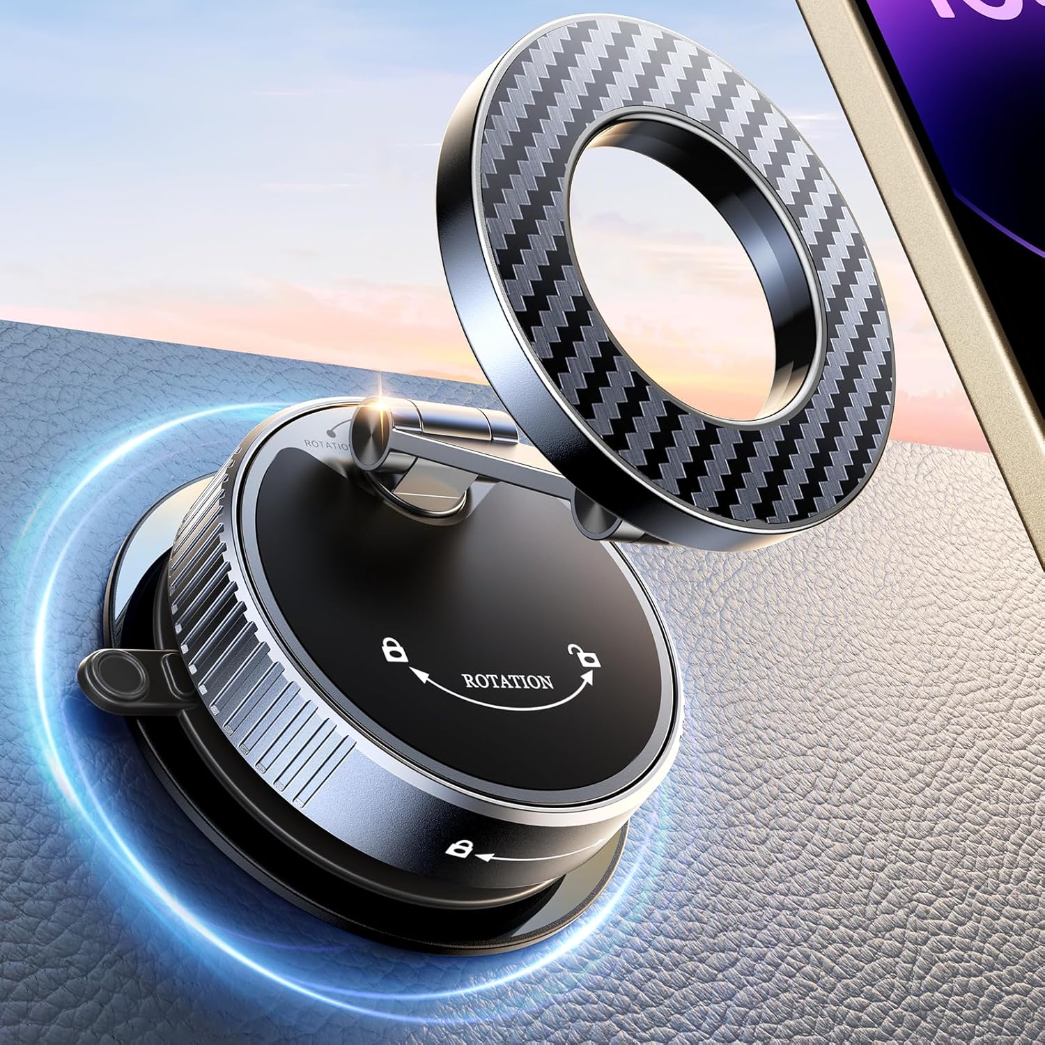 Vacuum Magnetic Car Mobile Phone Holder
