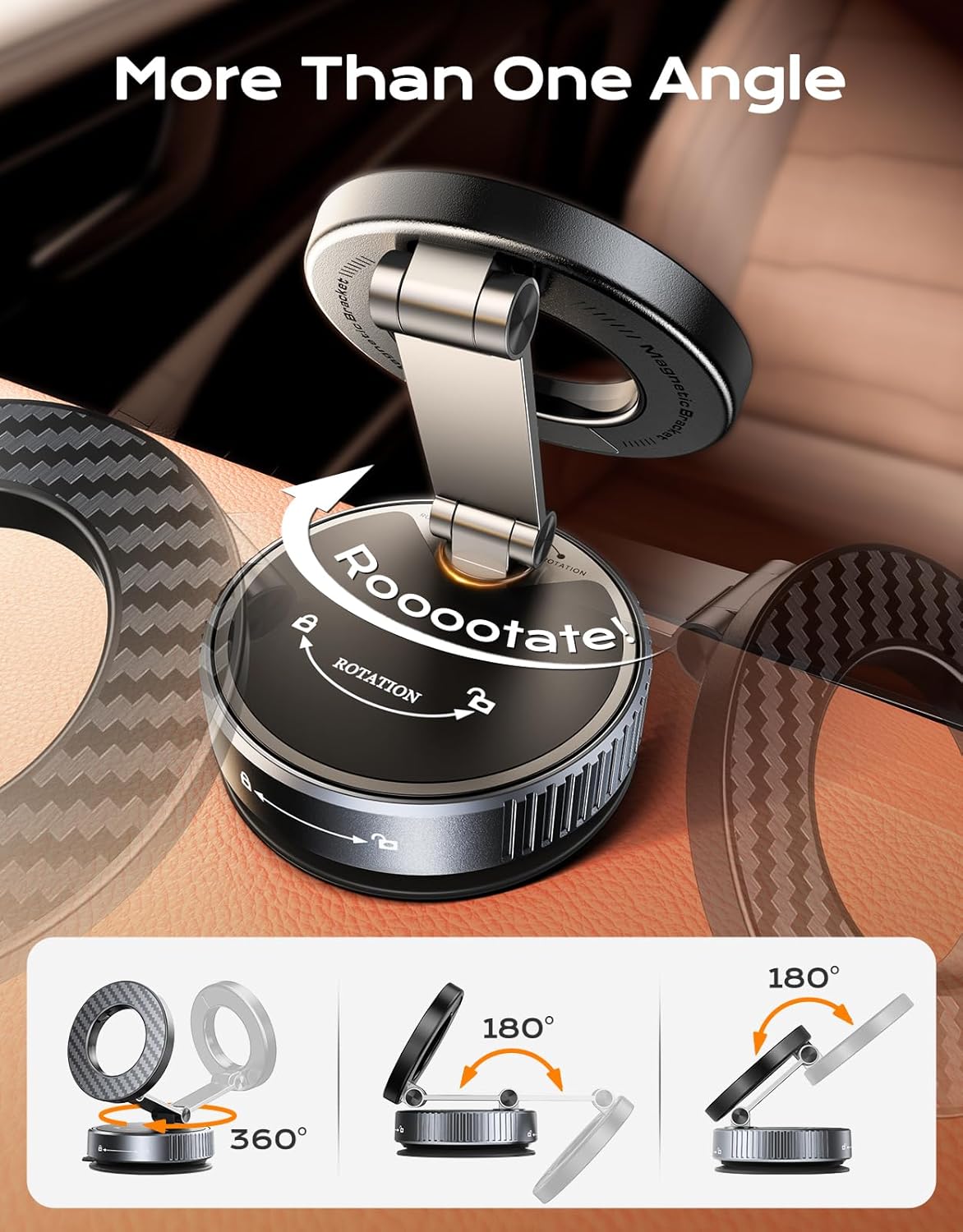 Vacuum Magnetic Car Mobile Phone Holder